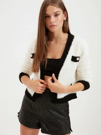 Свитры и кардиганы Trendyol модель TWOAW22HI0048/Ekru Фото