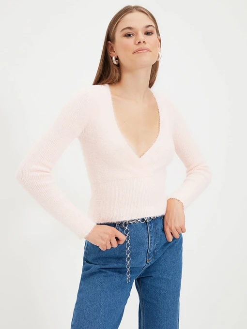 Свитры и кардиганы Trendyol модель TWOAW22KZ0231/Pembe Фото