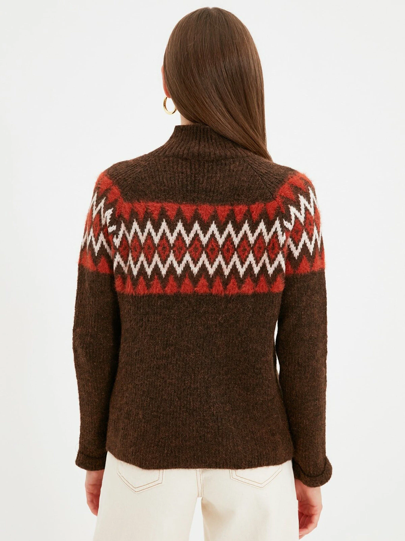 Свитры и кардиганы Trendyol модель TWOAW22KZ0248/Koyu Kahverengi Свитры и кардиганы Trendyol модель TWOAW22KZ0248/Koyu Kahverengi Фото