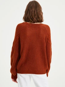 Свитры и кардиганы Trendyol модель TWOAW22KZ0256/Kahverengi Фото
