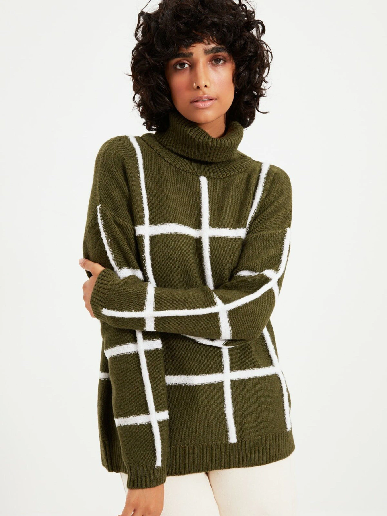 Свитры и кардиганы Trendyol модель TWOAW22KZ0257/Haki Свитры и кардиганы Trendyol модель TWOAW22KZ0257/Haki Фото