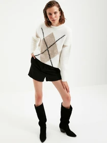 Свитры и кардиганы Trendyol модель TWOAW22KZ0263/Ekru Фото