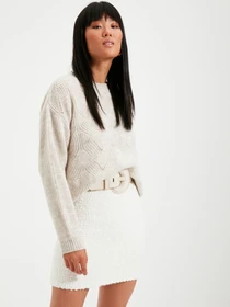 Свитры и кардиганы Trendyol модель TWOAW22KZ0266/Ekru Фото