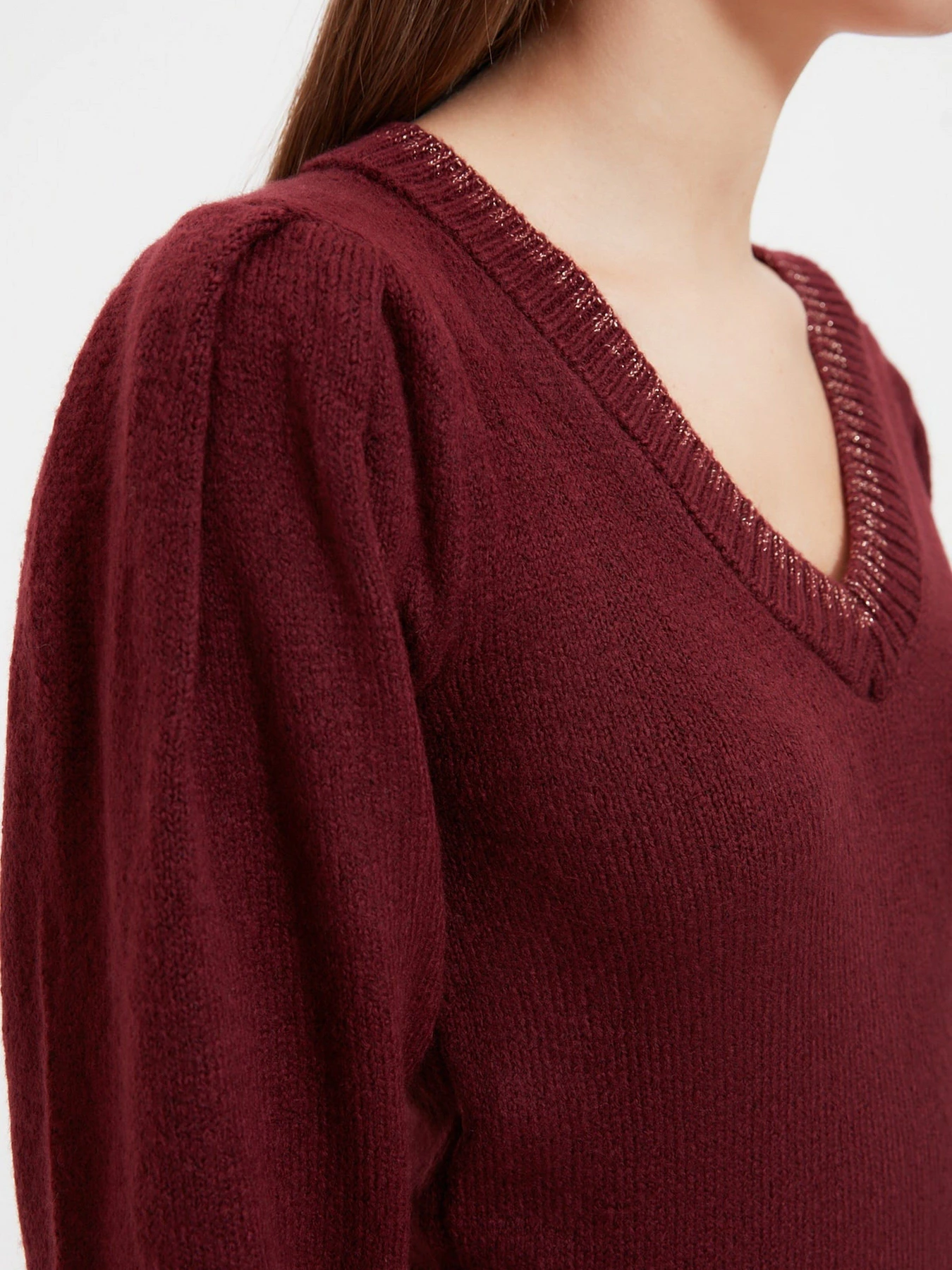 Свитры и кардиганы Trendyol модель TWOAW22KZ0237/Bordo Свитры и кардиганы Trendyol модель TWOAW22KZ0237/Bordo Фото