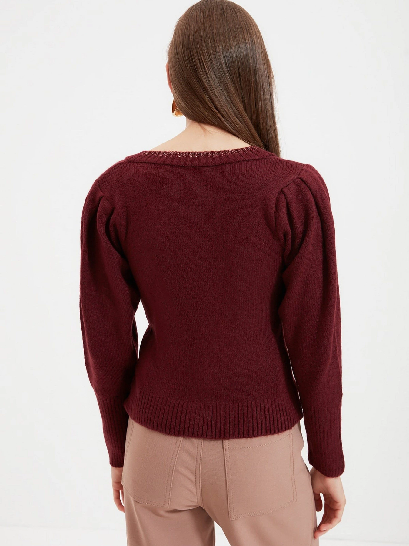 Свитры и кардиганы Trendyol модель TWOAW22KZ0237/Bordo Свитры и кардиганы Trendyol модель TWOAW22KZ0237/Bordo Фото