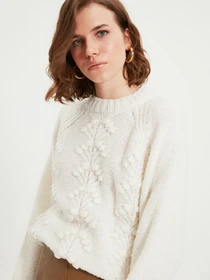 Свитры и кардиганы Trendyol модель TWOAW22KZ0275/Ekru Фото