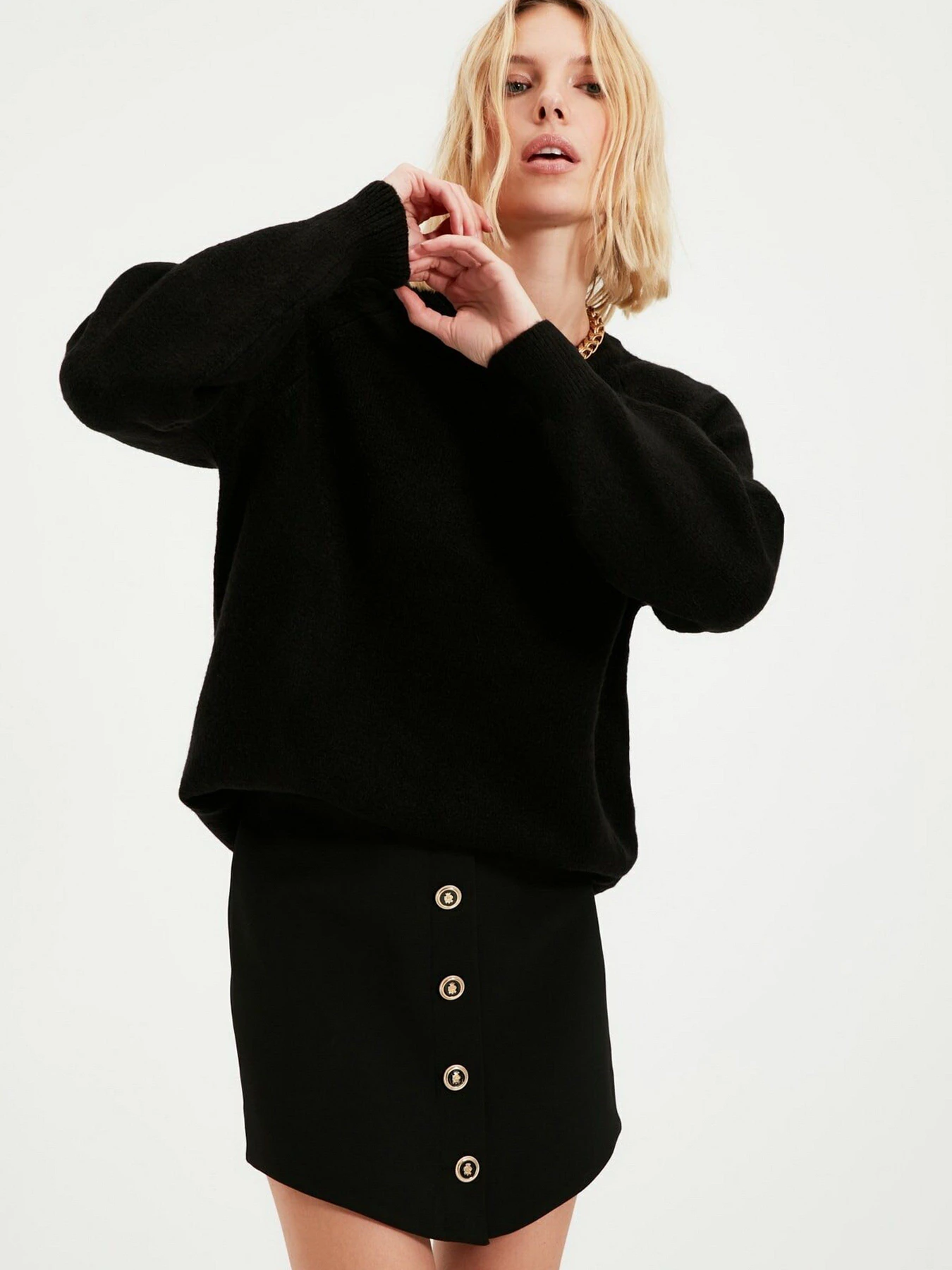 Свитры и кардиганы Trendyol модель TWOAW22KZ0458/Siyah Свитры и кардиганы Trendyol модель TWOAW22KZ0458/Siyah Фото
