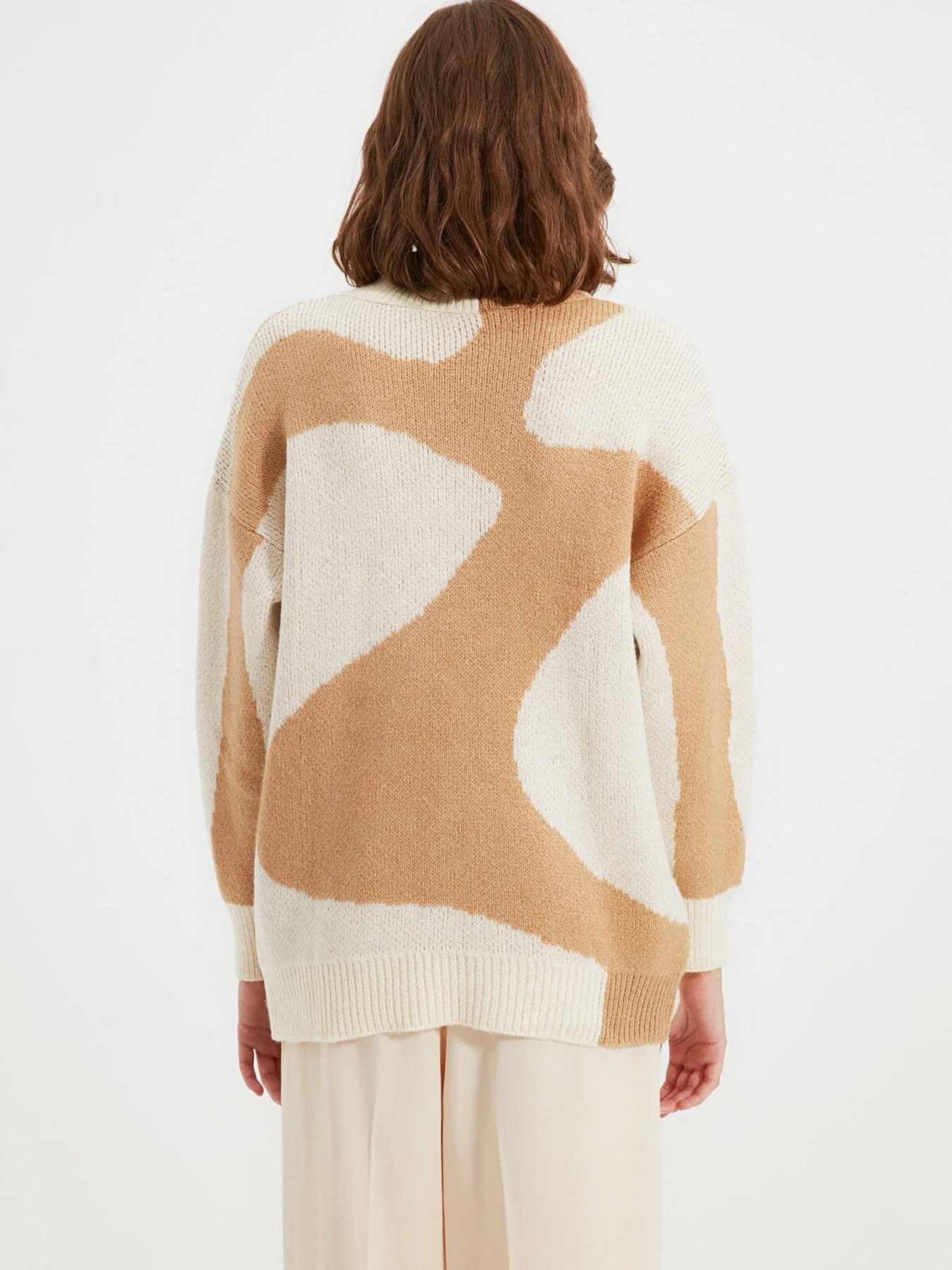 Свитры и кардиганы Trendyol модель TWOAW22KZ0472/Camel Свитры и кардиганы Trendyol модель TWOAW22KZ0472/Camel Фото