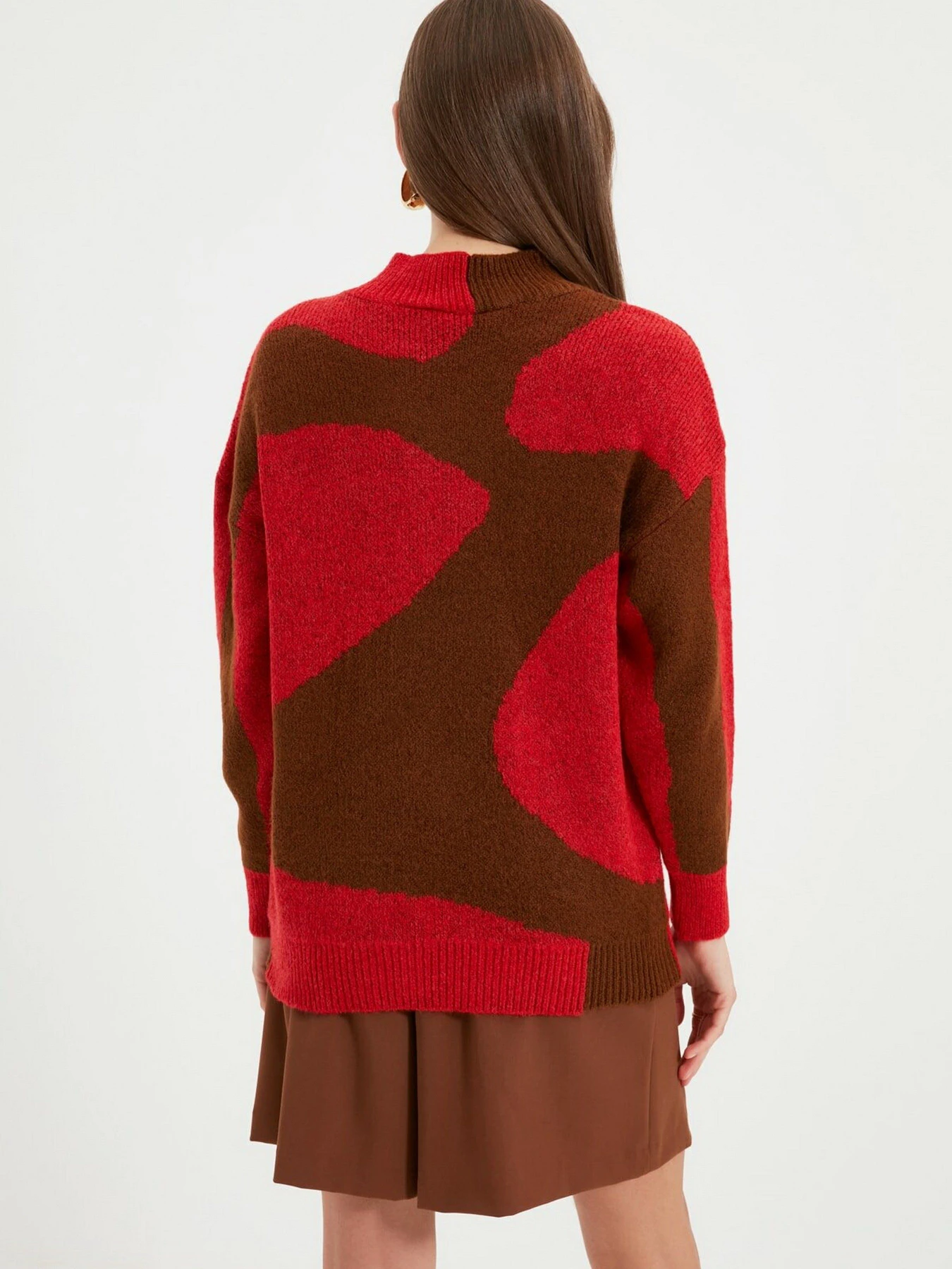 Свитры и кардиганы Trendyol модель TWOAW22KZ0472/Kiremit Свитры и кардиганы Trendyol модель TWOAW22KZ0472/Kiremit Фото