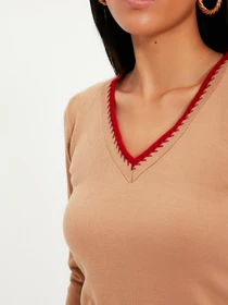 Свитры и кардиганы Trendyol модель TWOAW22KZ0541/Camel Фото