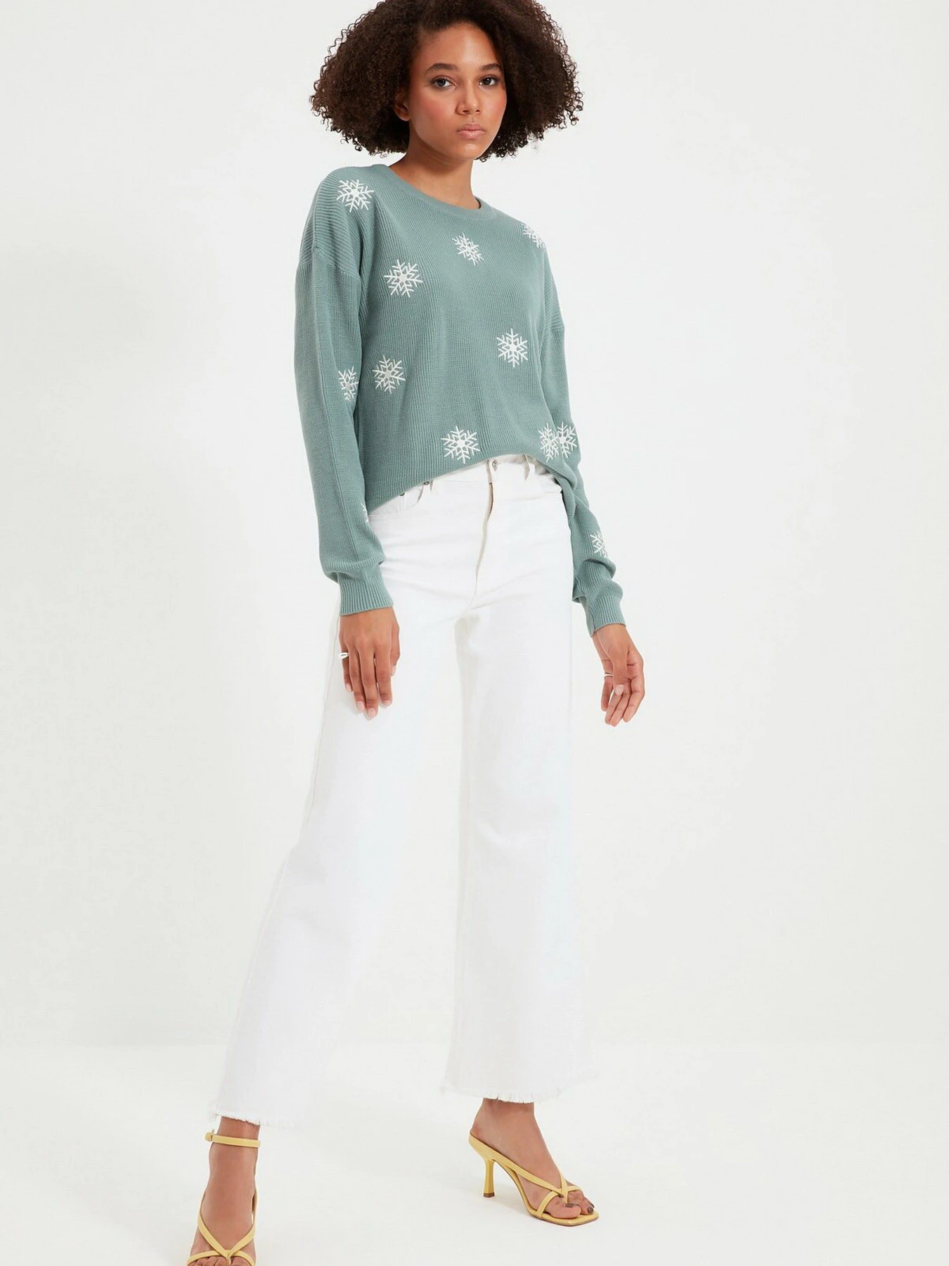 Свитры и кардиганы Trendyol модель TWOAW22KZ0736/Mint Фото