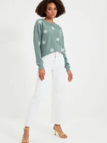 Свитры и кардиганы Trendyol модель TWOAW22KZ0736/Mint Фото