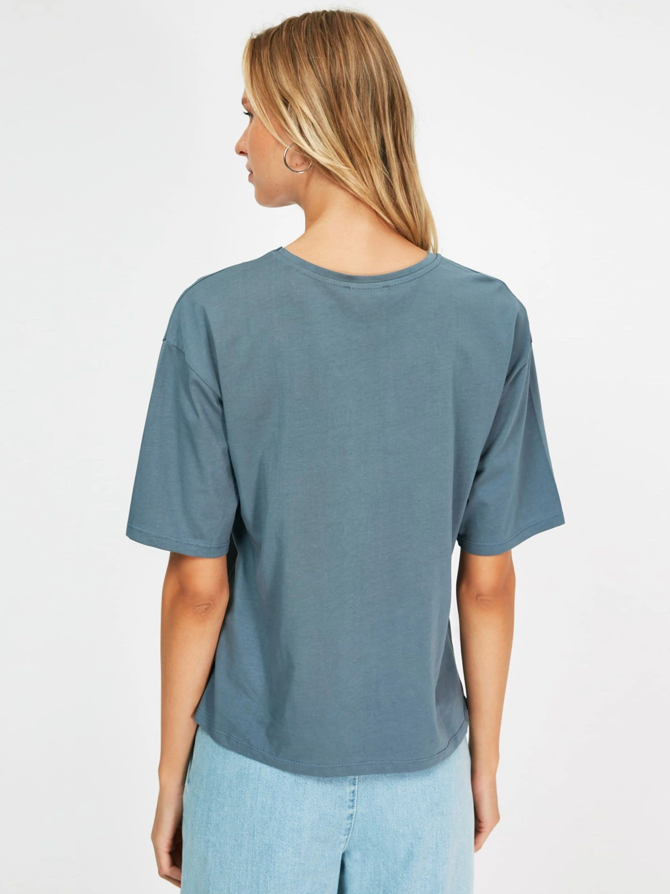 Футболки и поло Trendyol модель TWOSS21TS0316/Indigo Футболки и поло Trendyol модель TWOSS21TS0316/Indigo Фото