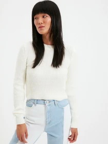 Свитры и кардиганы Trendyol модель TWOAW22KZ0882/Ekru Фото