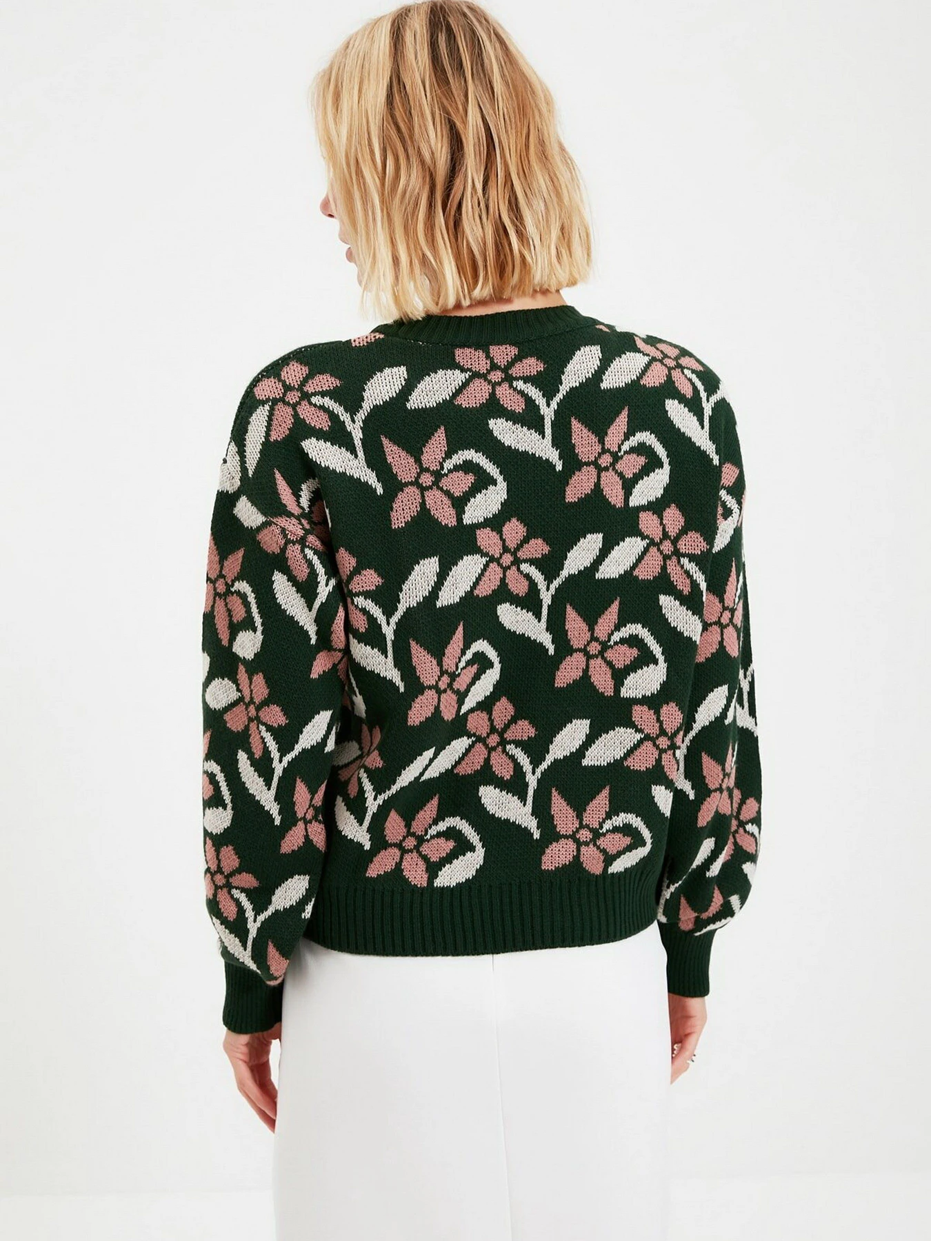 Свитры и кардиганы Trendyol модель TWOAW22KZ1012/Zumrut Yesili Свитры и кардиганы Trendyol модель TWOAW22KZ1012/Zumrut Yesili Фото