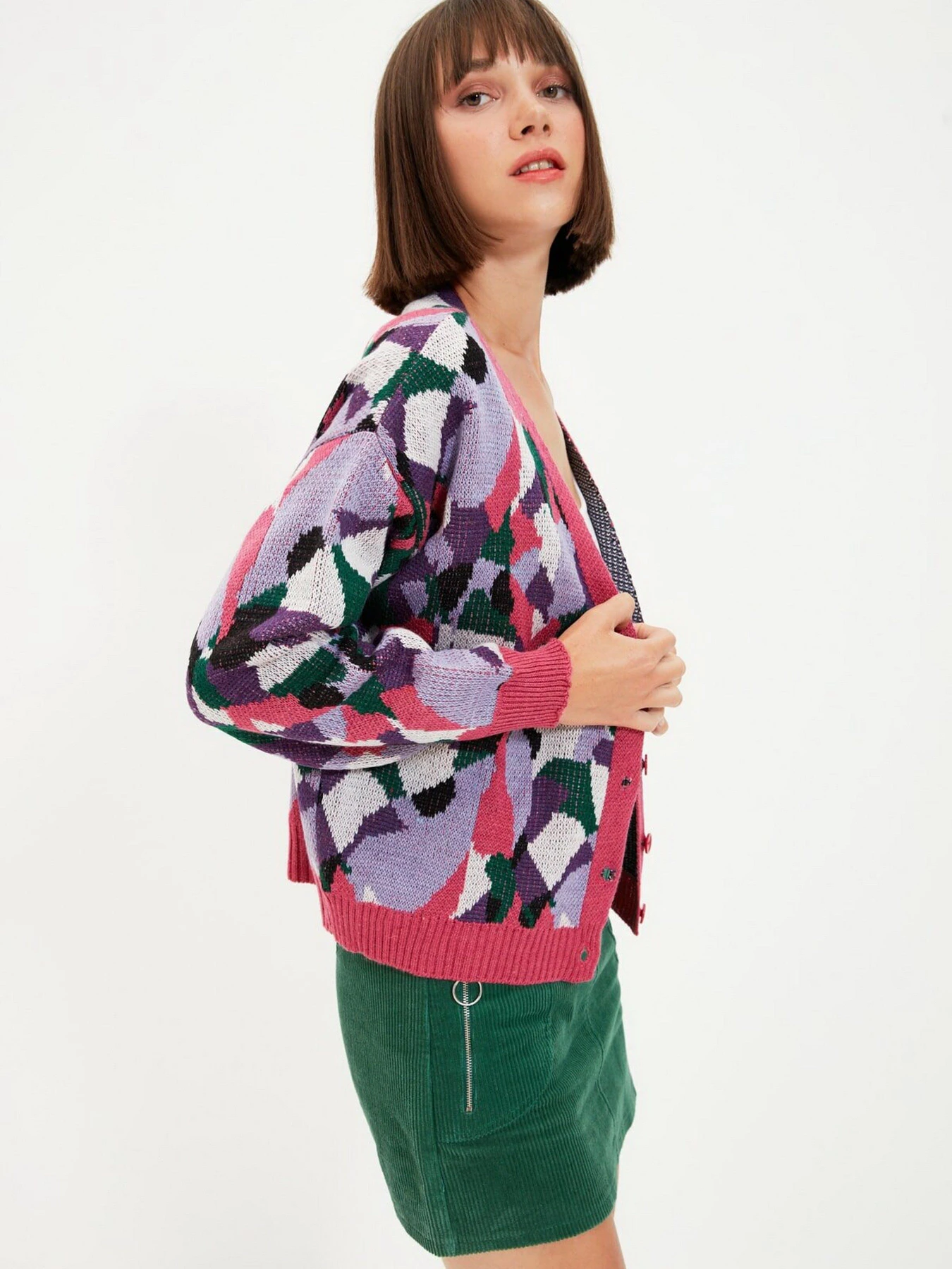 Свитры и кардиганы Trendyol модель TWOAW22KZ1163/Pembe Фото