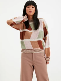 Свитры и кардиганы Trendyol модель TWOAW22KZ1664/Camel Фото
