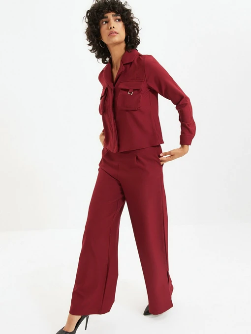 Брюки Trendyol модель TWOAW22PL0038/Bordo Фото