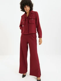 Штани Trendyol модель TWOAW22PL0038/Bordo Фото