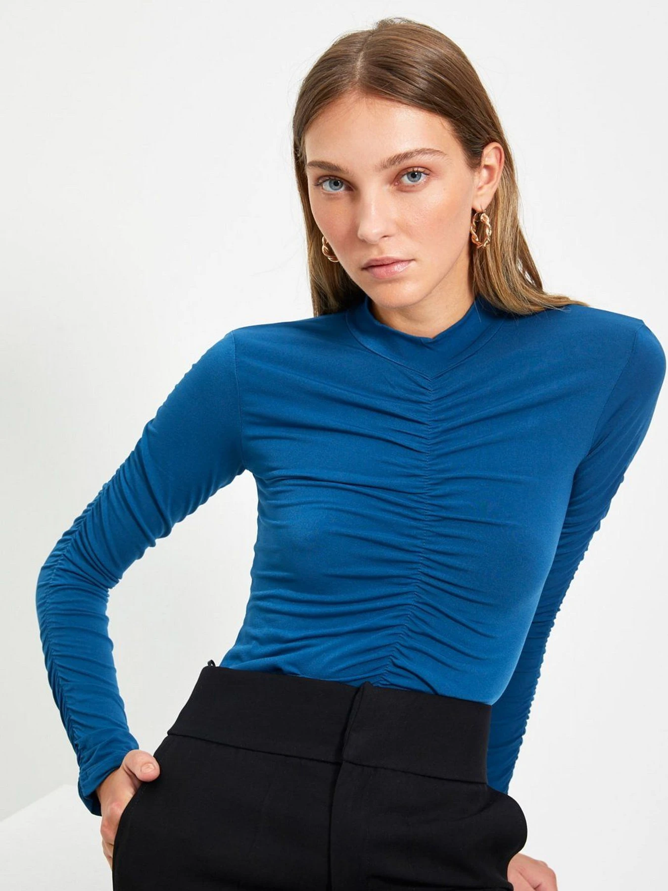 Боді та корсети Trendyol модель TWOAW20BD0052/Indigo Боді та корсети Trendyol модель TWOAW20BD0052/Indigo Фото