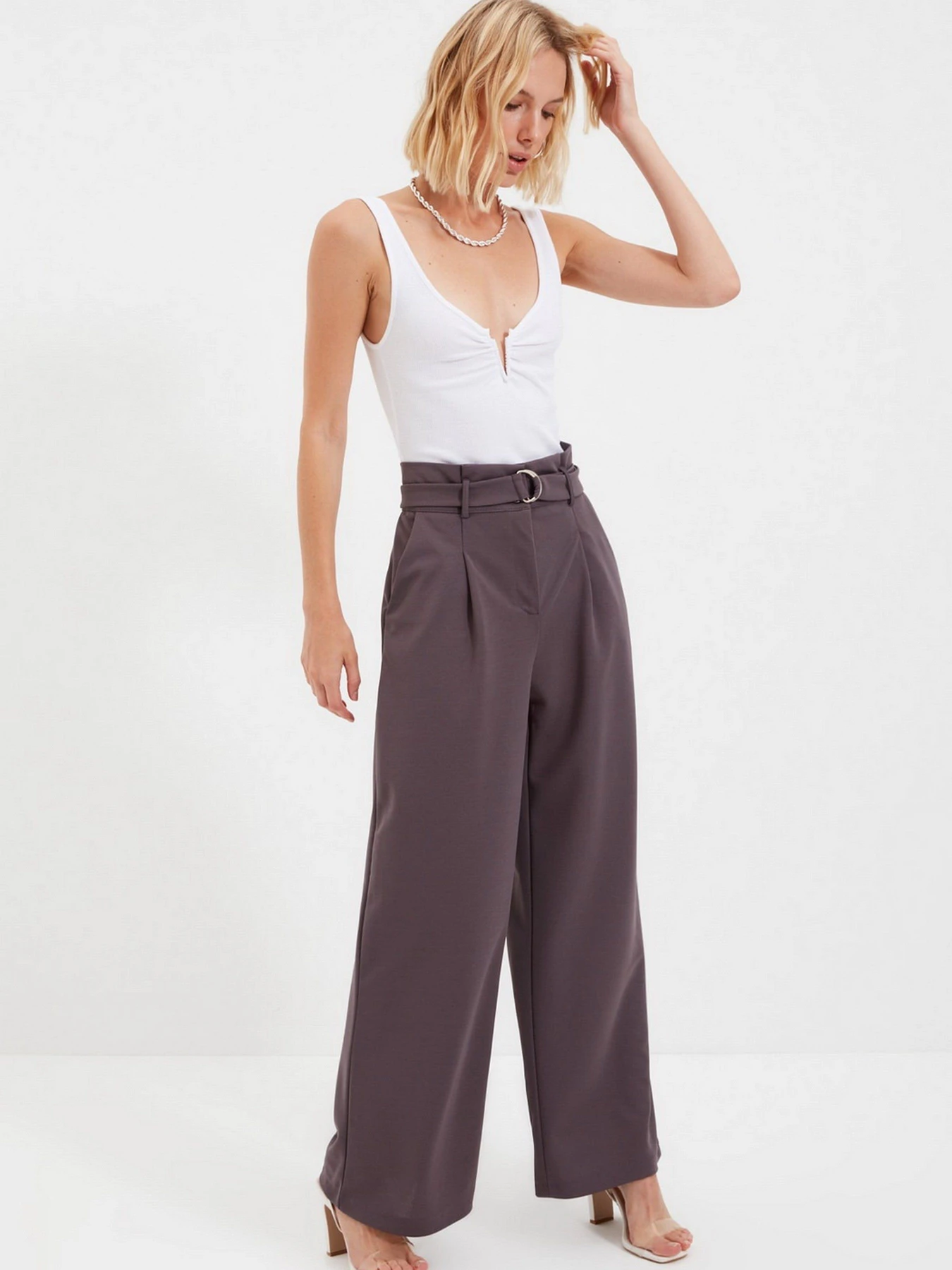 Штани Trendyol модель TWOAW20PL0218/Antrasit Фото