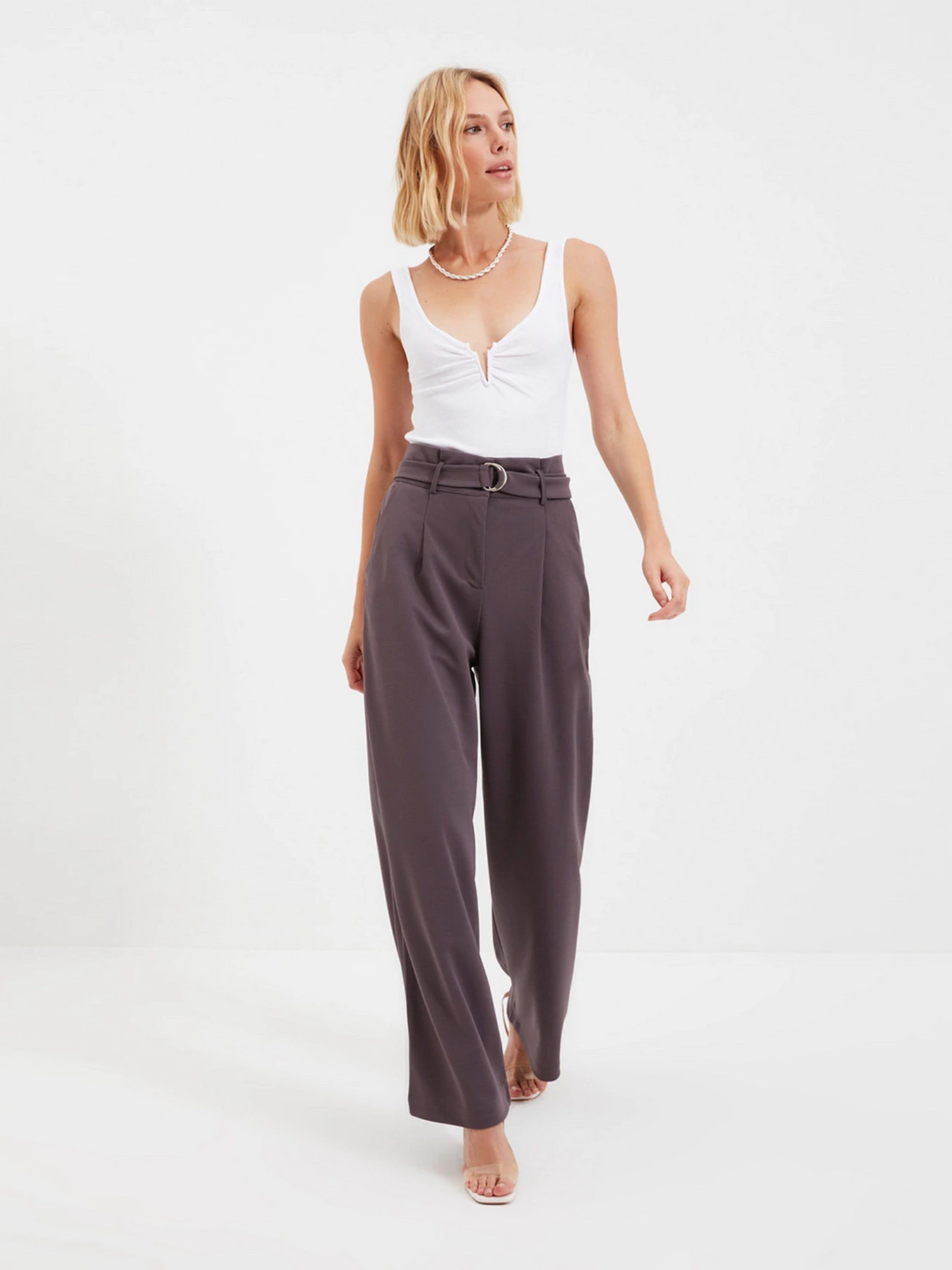 Штани Trendyol модель TWOAW20PL0218/Antrasit Фото