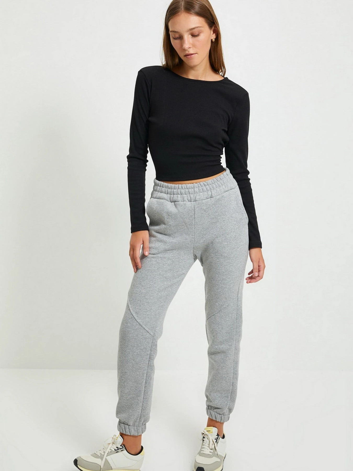 Брюки Trendyol модель TWOAW21EA0010/Gri Фото
