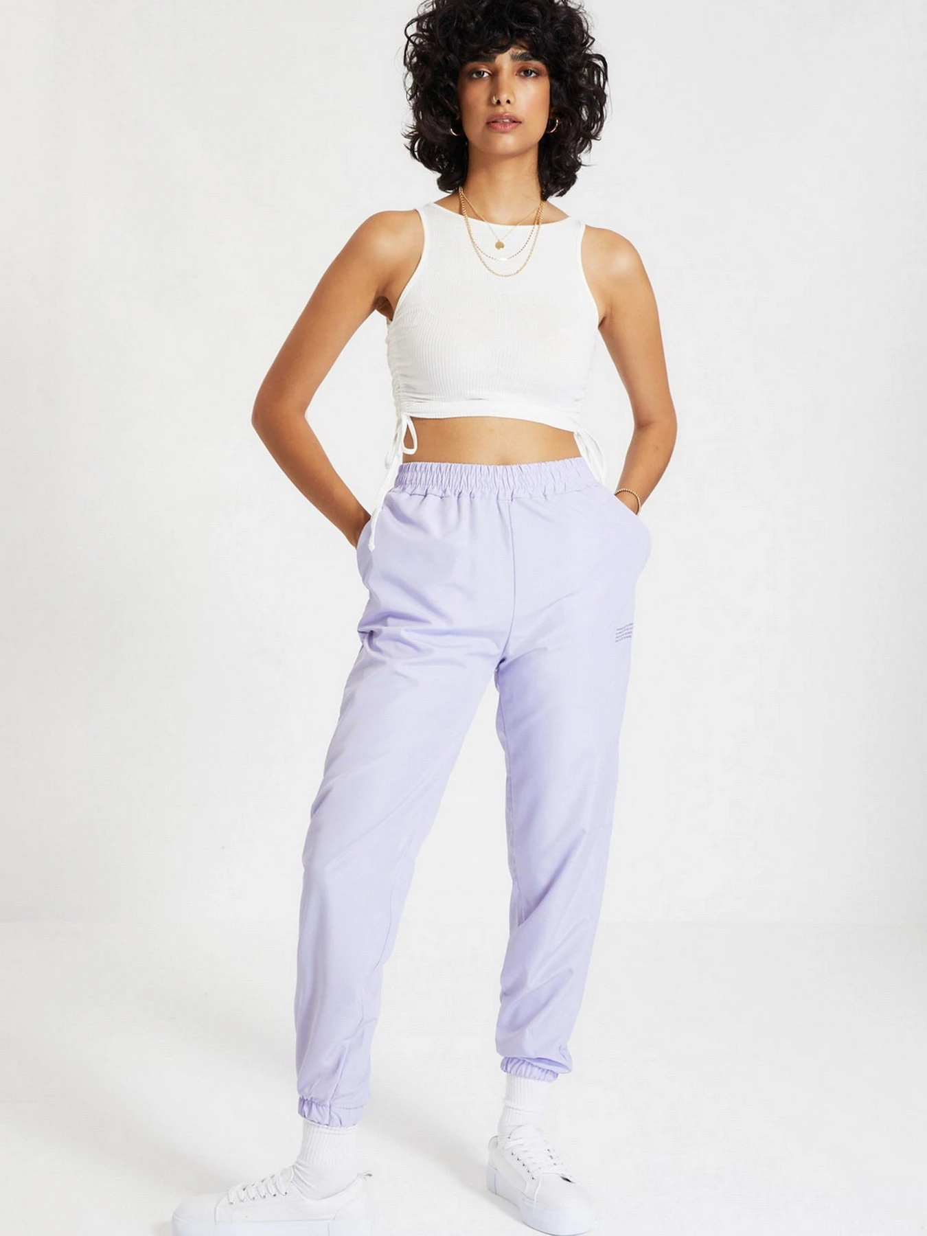 Брюки Trendyol модель TWOAW21EA0200/Lila Фото
