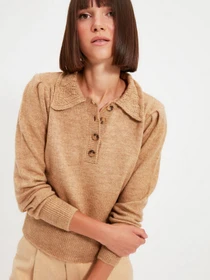 Свитры и кардиганы Trendyol модель TWOAW21KZ1182/Camel Фото