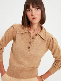 Свитры и кардиганы Trendyol модель TWOAW21KZ1182/Camel Фото
