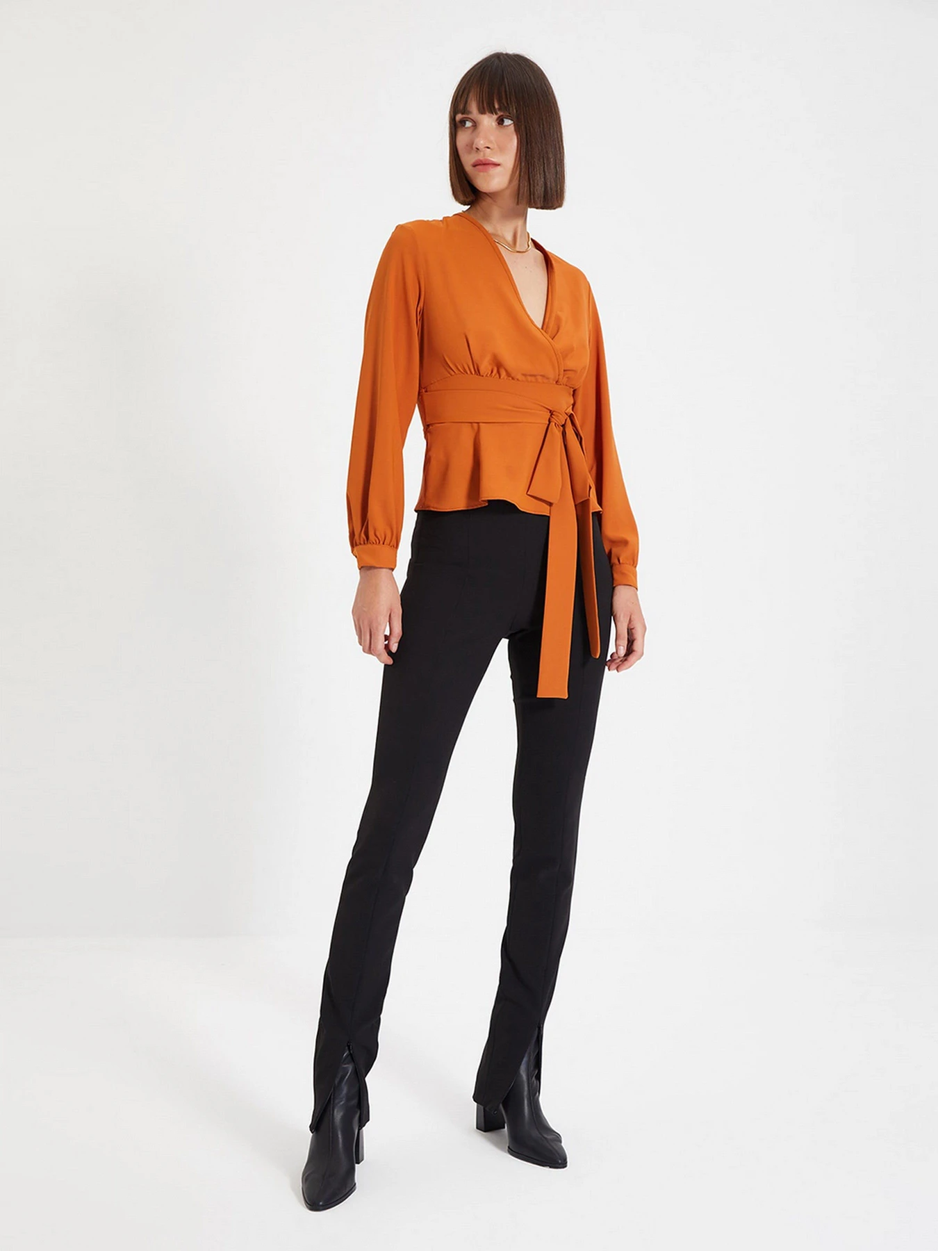 Рубашки Trendyol модель TWOAW22BZ0098/Kiremit Фото
