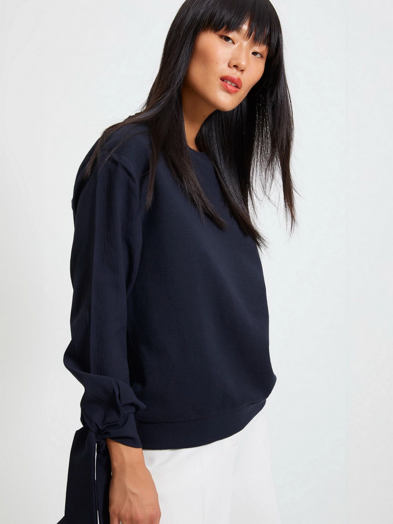 Рубашки Trendyol модель TWOAW22BZ0106/Lacivert Рубашки Trendyol модель TWOAW22BZ0106/Lacivert Фото