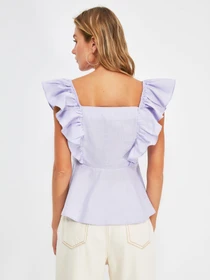 Рубашки Trendyol модель TWOSS20BZ1268/Lila Фото