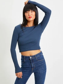 Худи и свитшоты Trendyol модель TWOAW22BZ0124/Indigo Фото