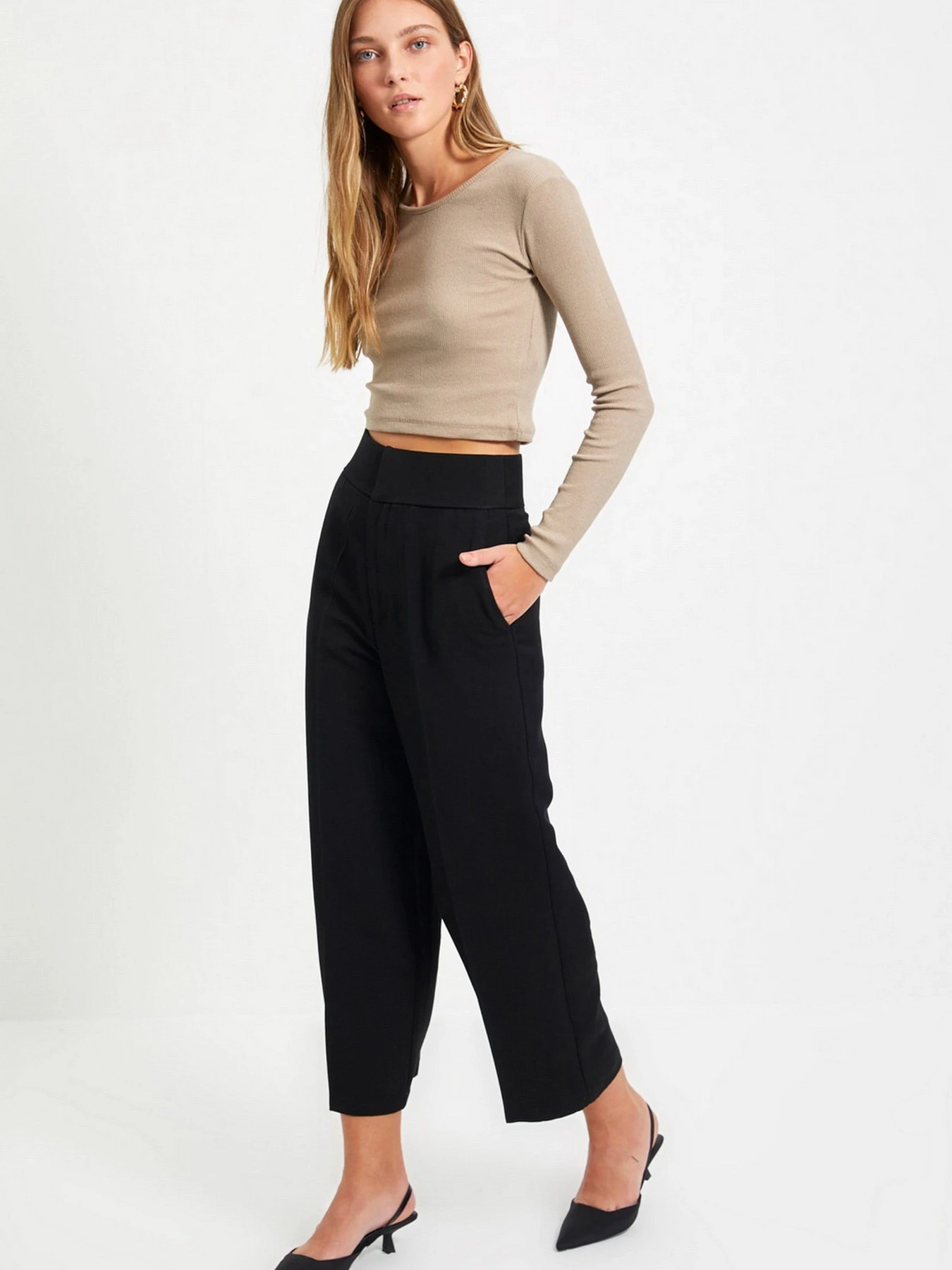 Худи и свитшоты Trendyol модель TWOAW22BZ0131/Kahverengi-Bej Худи и свитшоты Trendyol модель TWOAW22BZ0131/Kahverengi-Bej Фото