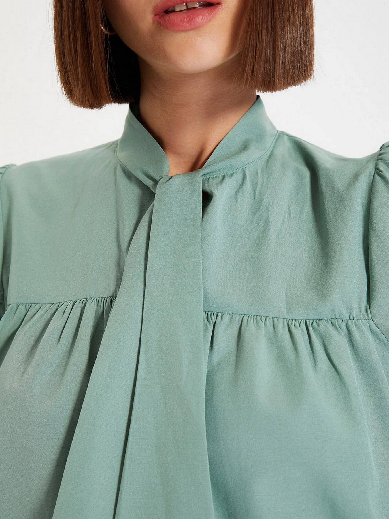Рубашки Trendyol модель TWOAW22BZ0167/Mint Рубашки Trendyol модель TWOAW22BZ0167/Mint Фото