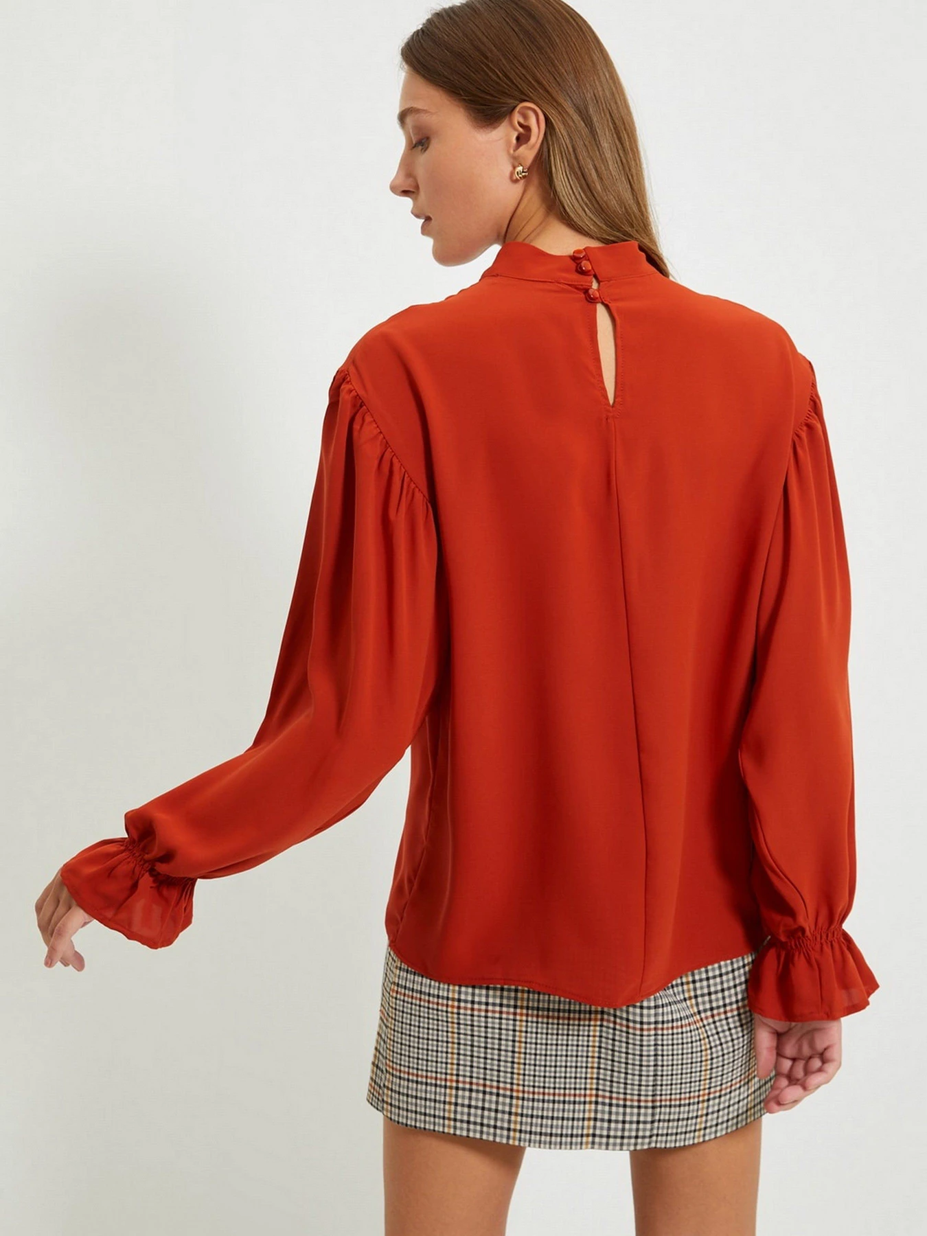 Рубашки Trendyol модель TWOAW22BZ0339/Kiremit Фото