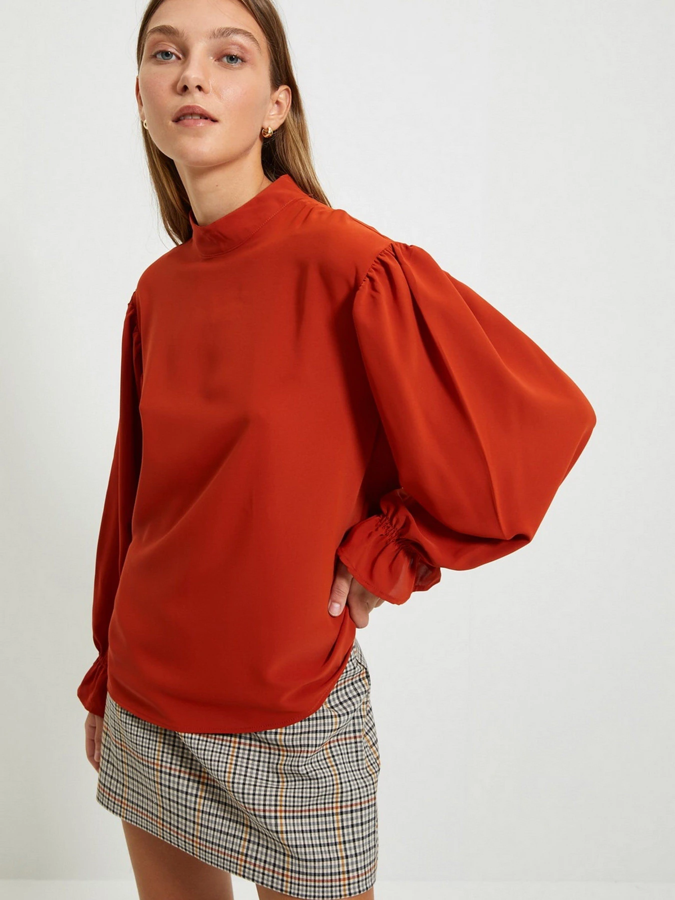 Рубашки Trendyol модель TWOAW22BZ0339/Kiremit Фото