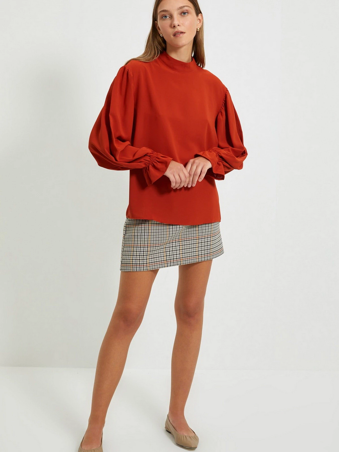 Рубашки Trendyol модель TWOAW22BZ0339/Kiremit Фото