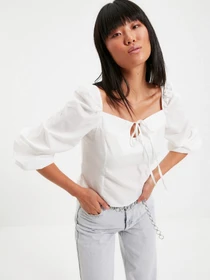 Рубашки Trendyol модель TWOAW22BZ0357/Ekru Фото