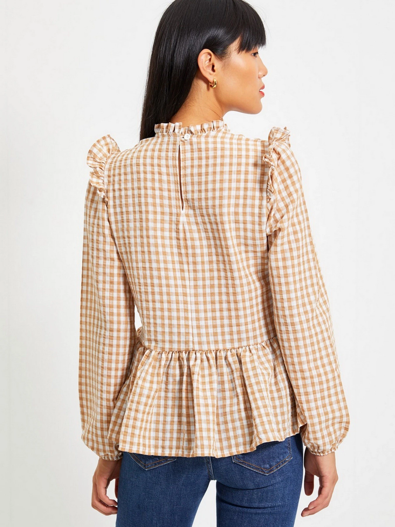 Рубашки Trendyol модель TWOAW22BZ0472/Camel Рубашки Trendyol модель TWOAW22BZ0472/Camel Фото