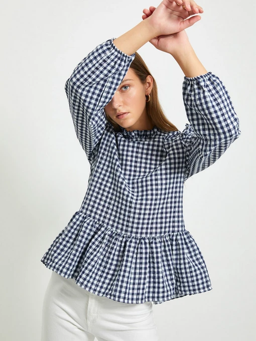 Рубашки Trendyol модель TWOAW22BZ0472/Indigo Фото