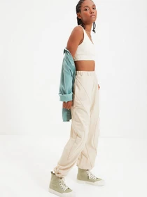 Брюки Trendyol модель TWOAW22EA0044/Bej Фото