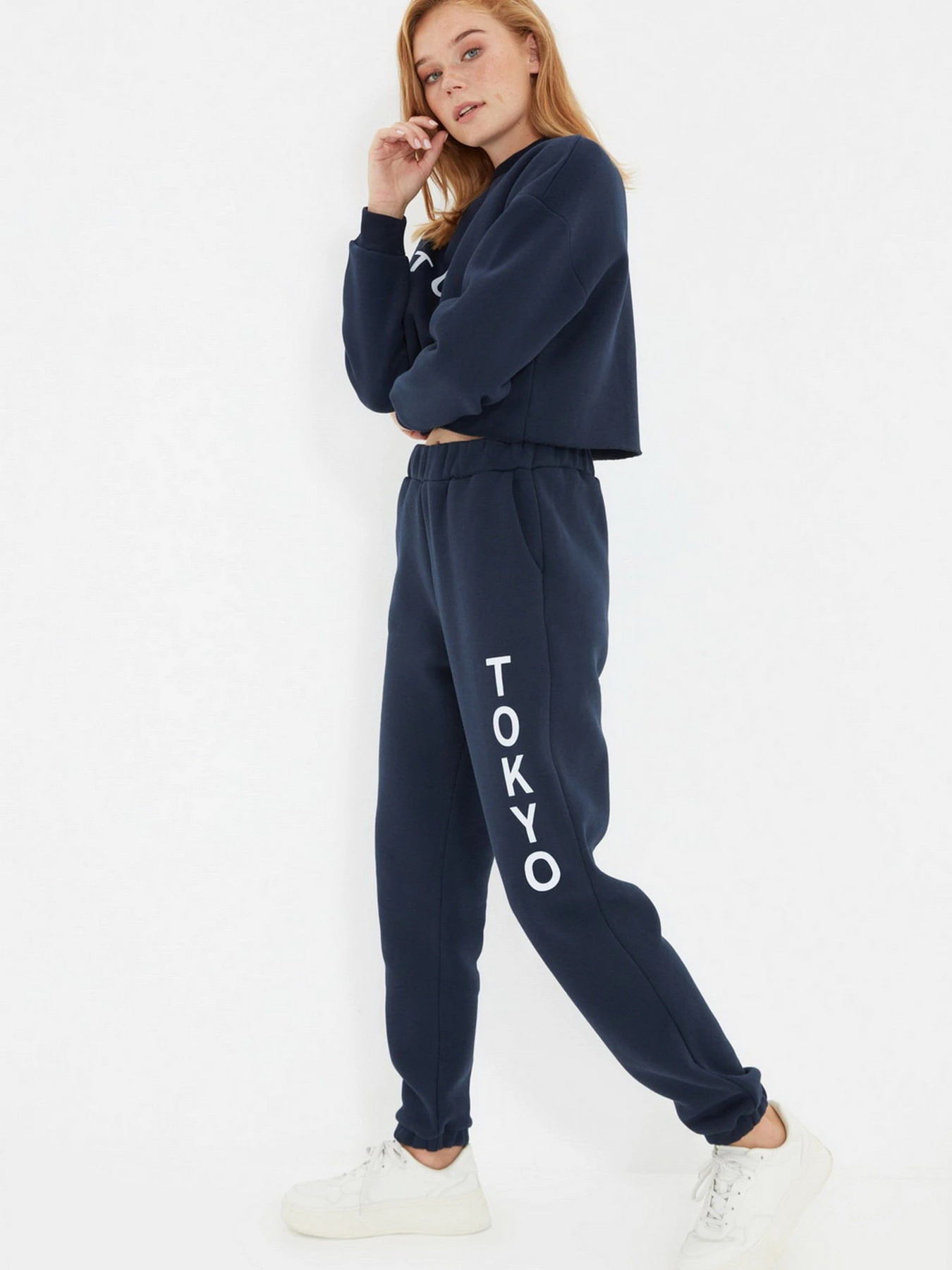Брюки Trendyol модель TWOAW22EA0181/Lacivert Брюки Trendyol модель TWOAW22EA0181/Lacivert Фото