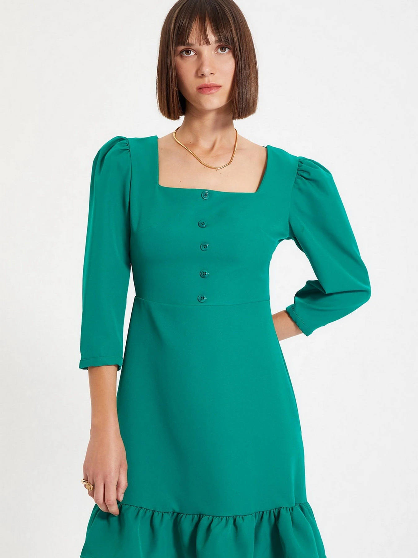 Платья Trendyol модель TWOAW22EL0049/Yesil Фото