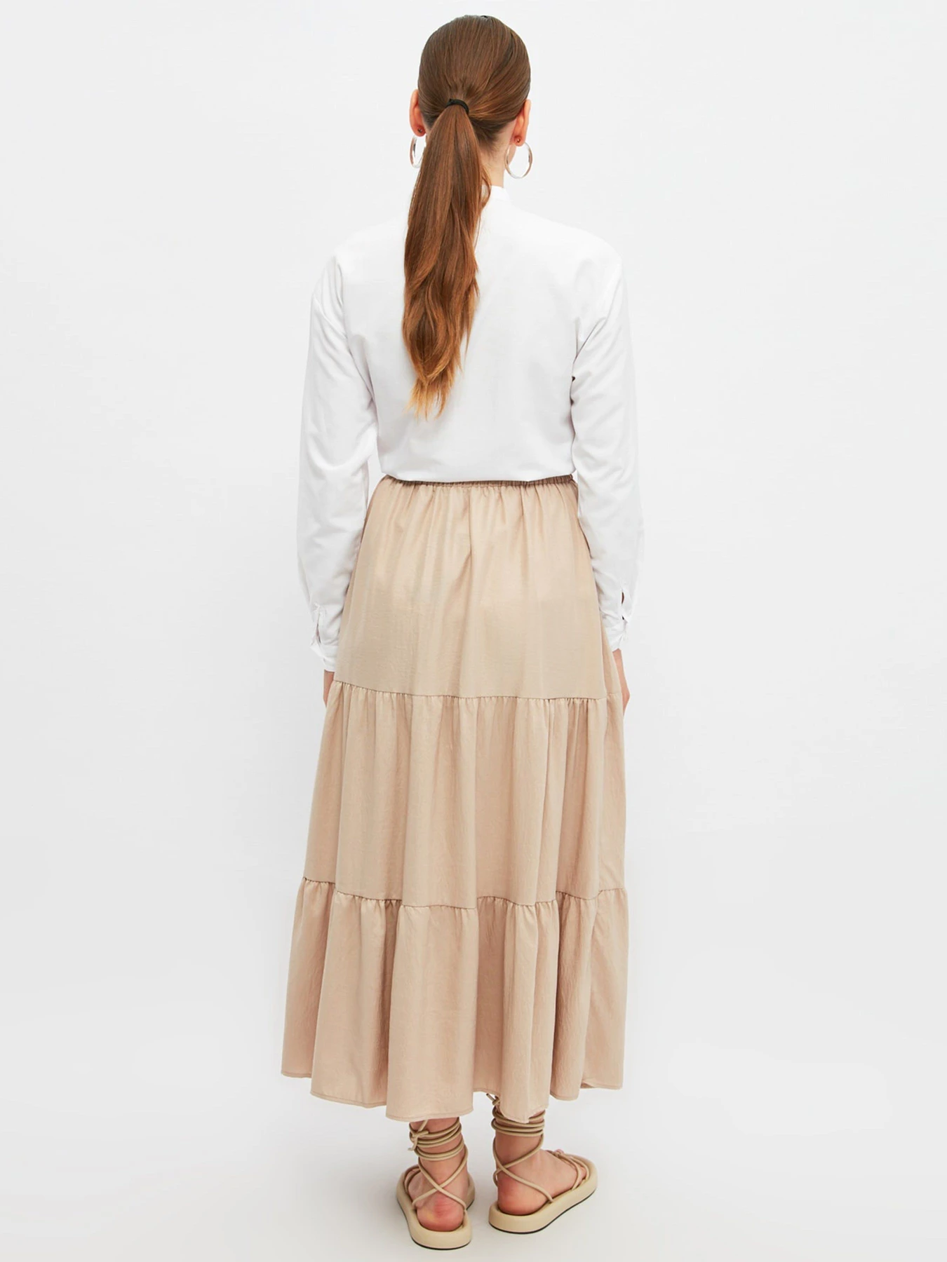 Юбки Trendyol модель TCTSS21EE0003/Bej Фото