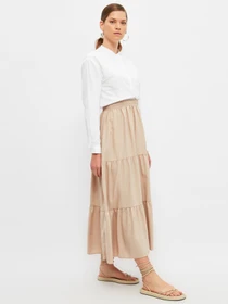 Юбки Trendyol модель TCTSS21EE0003/Bej Фото
