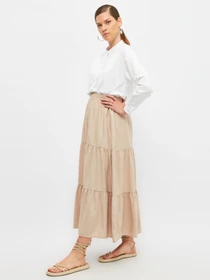Юбки Trendyol модель TCTSS21EE0003/Bej Фото