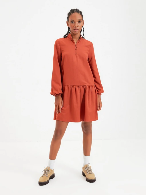Платья Trendyol модель TWOAW22EL0180/Kiremit Фото