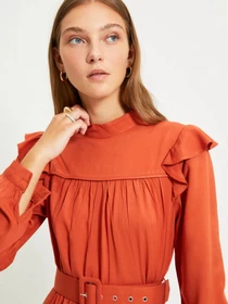 Платья Trendyol модель TWOAW22EL0346/Kiremit Фото